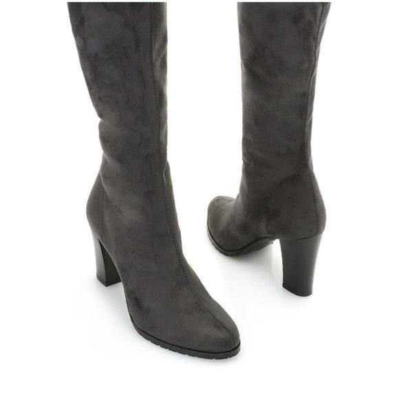 ⭐️HOST PICK⭐️ RAPISARDI RON WHITE Tammy Eco Stretch Ankle-high Boots Grey Suede - Picture 3 of 7